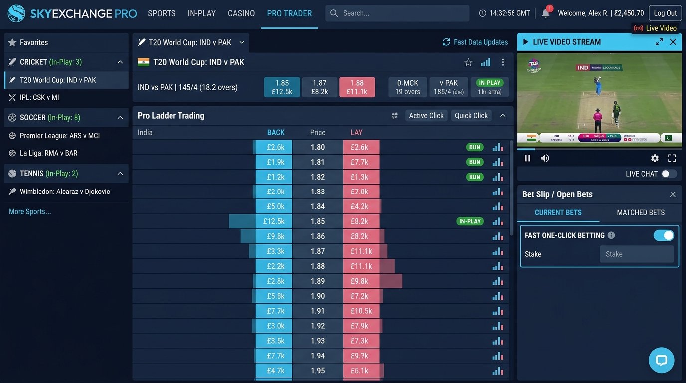 SkyExchange Pro Mobile View
